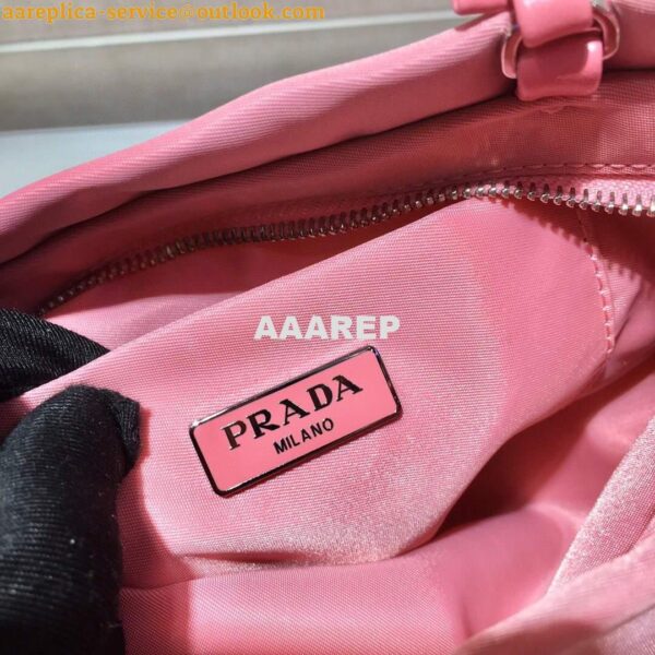 Replica Prada 1BA252 Nylon Handbag Pink 9