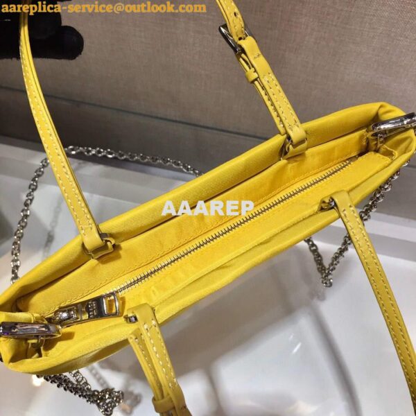 Replica Prada 1BA252 Nylon Handbag Yellow 8