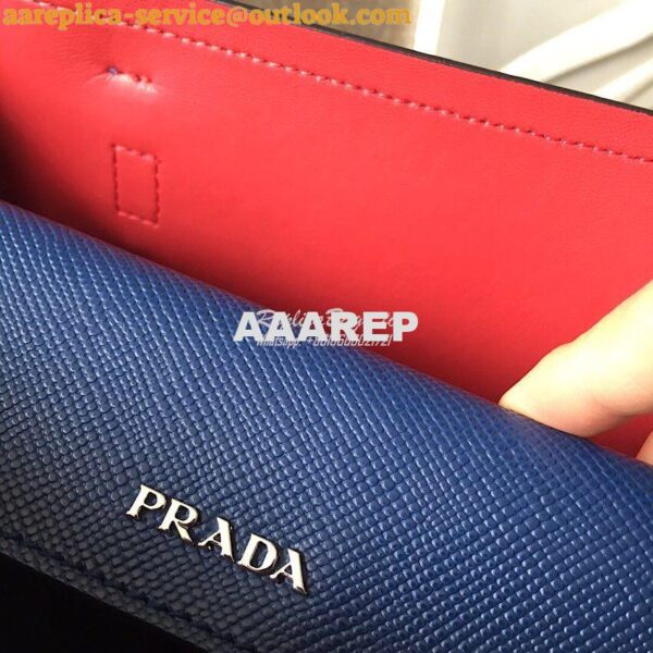 Replica Prada Saffiano Cuir Leather Tote Bag BN2820 Blue 8