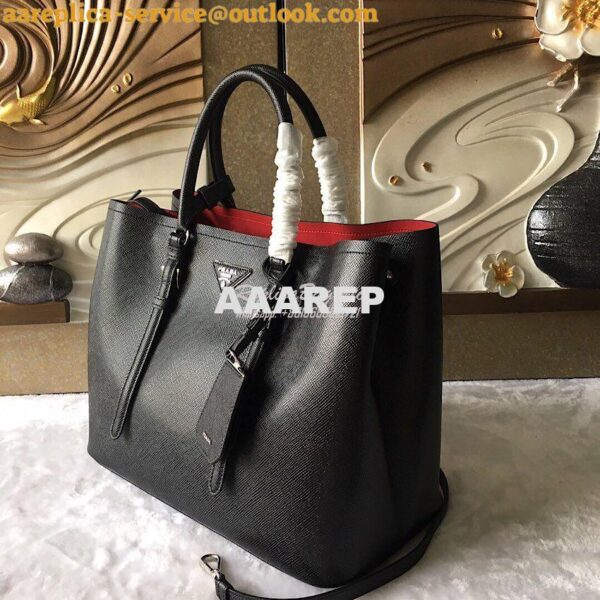 Replica Prada Saffiano Cuir Leather Tote Bag BN2820 Noir 6