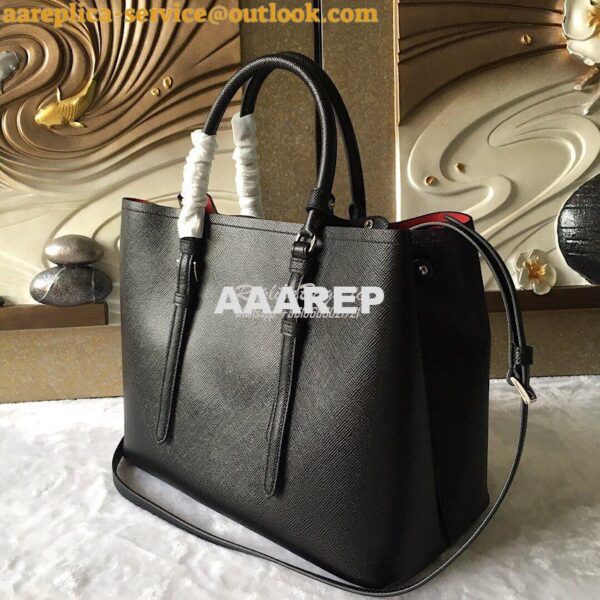 Replica Prada Saffiano Cuir Leather Tote Bag BN2820 Noir 8