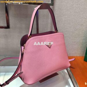 Replica Prada 1BA282 Medium Saffiano Leather Prada Matinee Bag Pink 2