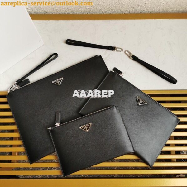 Replica Prada Saffiano Leather Document Holder 2NG003 3