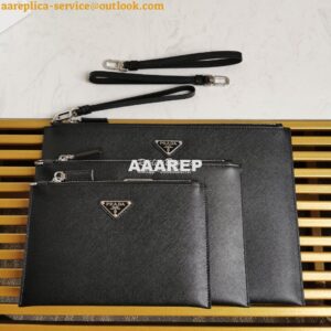 Replica Prada Saffiano Leather Document Holder 2NG003 2