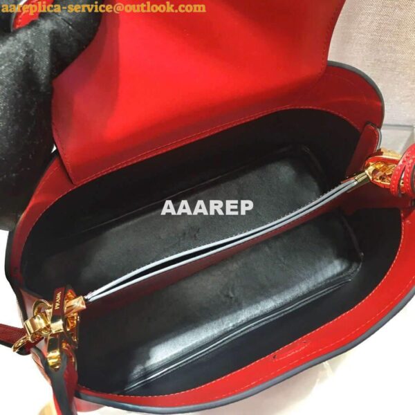 Replica Prada 1BA282 Medium Saffiano Leather Prada Matinee Bag Red 8