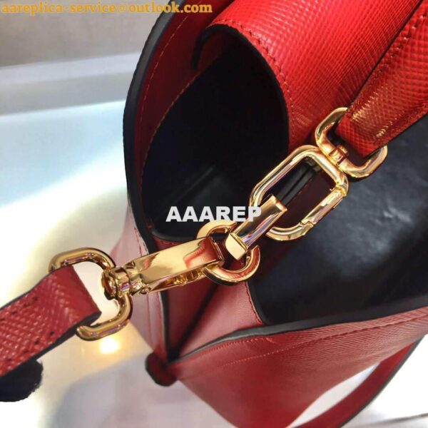 Replica Prada 1BA282 Medium Saffiano Leather Prada Matinee Bag Red 9