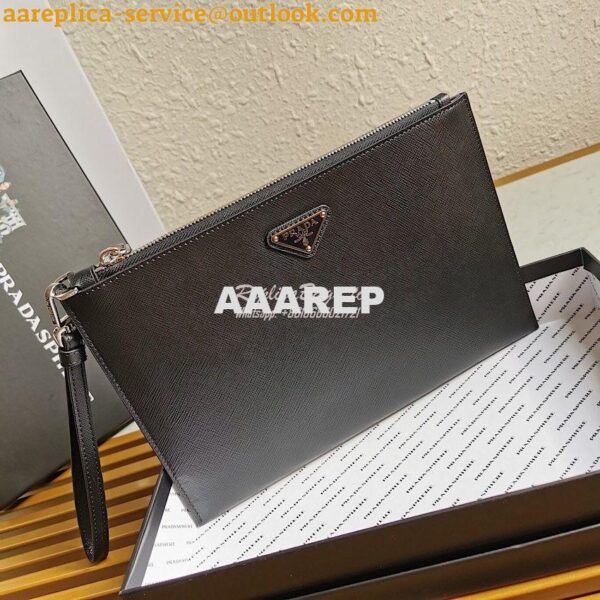 Replica Prada Saffiano Leather Document Holder 2NG003 9