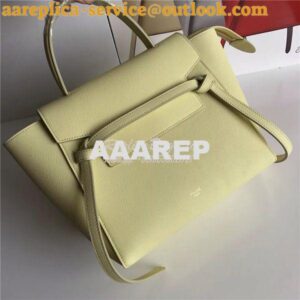 Replica Celine Belt Bag In Light Yellow Grained Calfskin 2 sizes 2