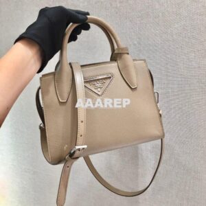 Replica Prada Saffiano Leather Handbag 1BA269 Beige