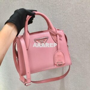 Replica Prada Saffiano Leather Handbag 1BA269 Pink