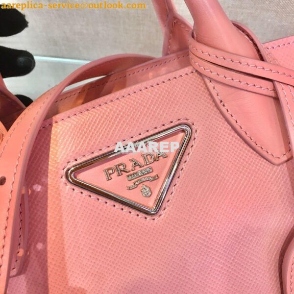 Replica Prada Saffiano Leather Handbag 1BA269 Pink 8