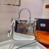 Replica Prada 1BA331 Small Brushed Leather Tote Black 2