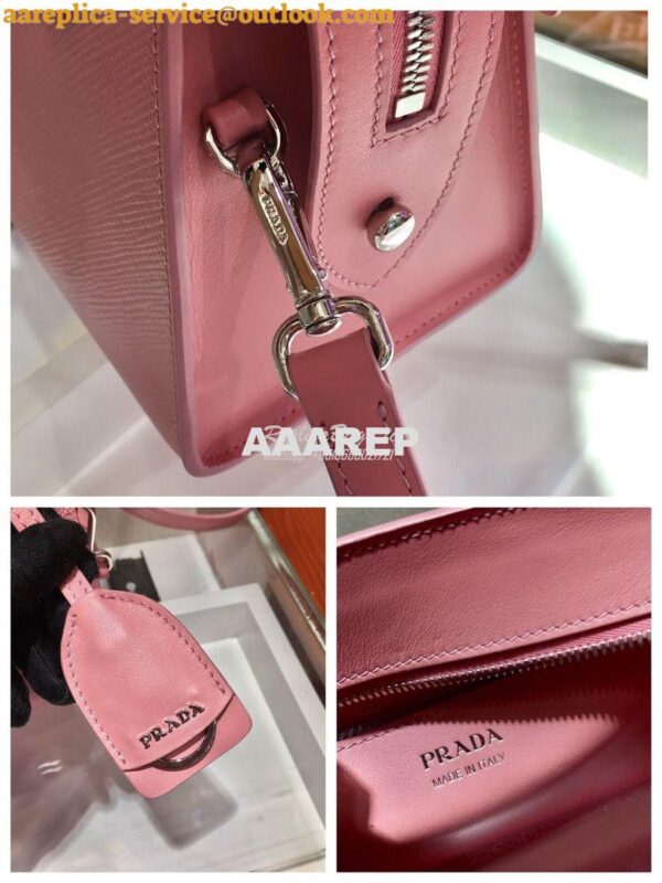 Replica Prada Saffiano Leather Handbag 1BA269 Pink 9