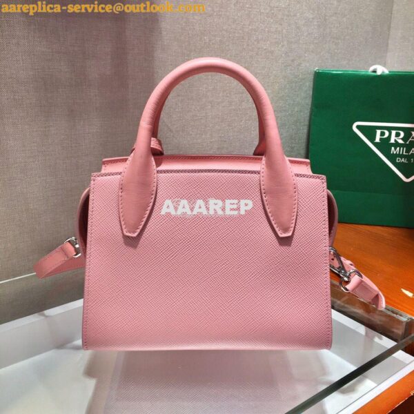 Replica Prada Saffiano Leather Handbag 1BA269 Pink 12