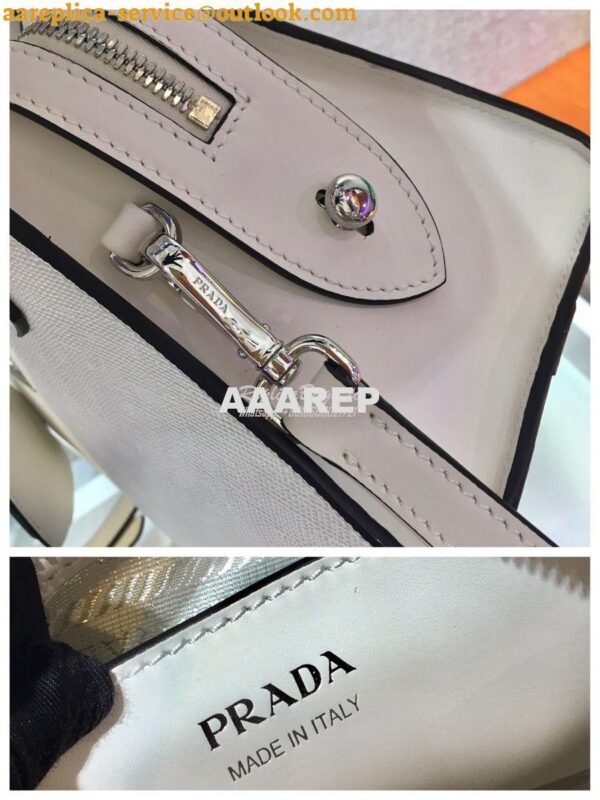 Replica Prada Saffiano Leather Handbag 1BA269 White 9