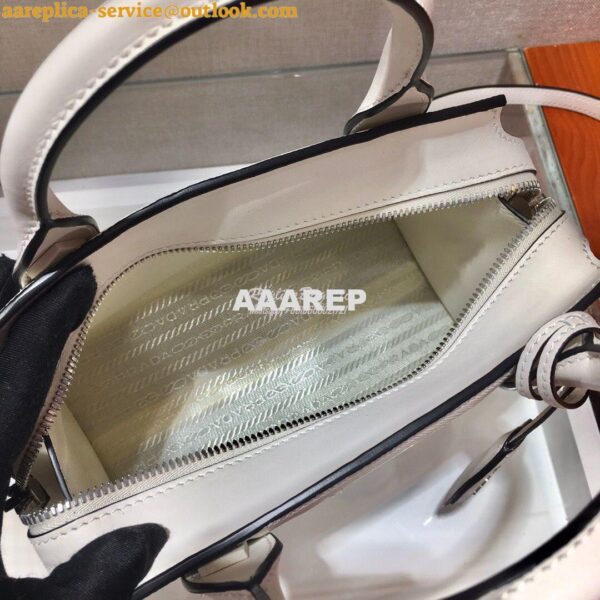 Replica Prada Saffiano Leather Handbag 1BA269 White 10