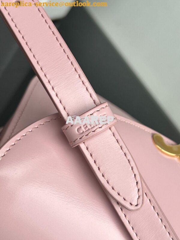 Replica Celine Besace Triomphe In Shiny Calfskin 110413B Rose 11