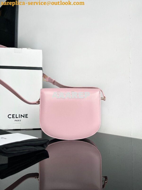 Replica Celine Besace Triomphe In Shiny Calfskin 110413B Rose 14