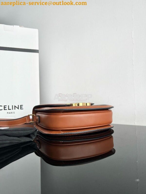 Replica Celine Besace Triomphe In Triomphe Canvas And Calfskin Tan 110 11