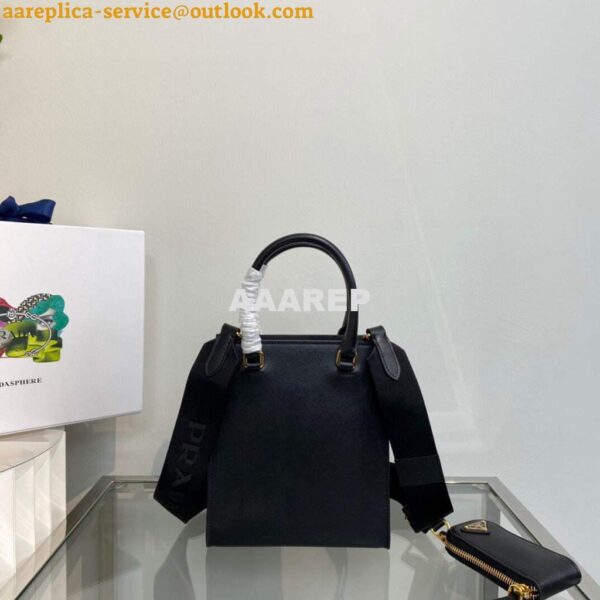 Replica Prada 1BA333 Small Saffiano leather handbag Black 4