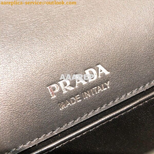 Replica Prada Saffiano Leather Shoulder Bag 1BD249 Black 11