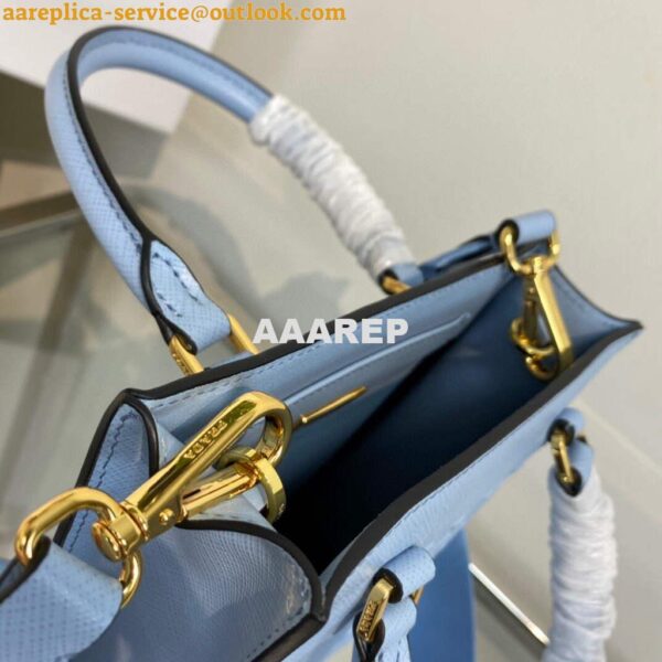 Replica Prada 1BA333 Small Saffiano leather handbag Blue 7