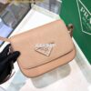 Replica Prada Saffiano Leather Shoulder Bag 1BD249 Pink 2