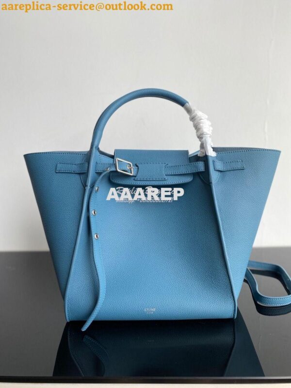 Replica Celine Big Bag In Supple Grained Calfskin 2 Sizes Slate Blue 1 4