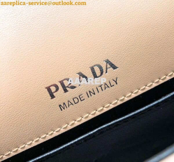 Replica Prada Saffiano Leather Shoulder Bag 1BD249 Nude 12