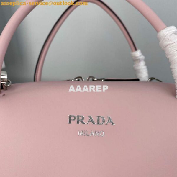 Replica Prada 1BA365 Medium leather handbag Alabaster Pink 3