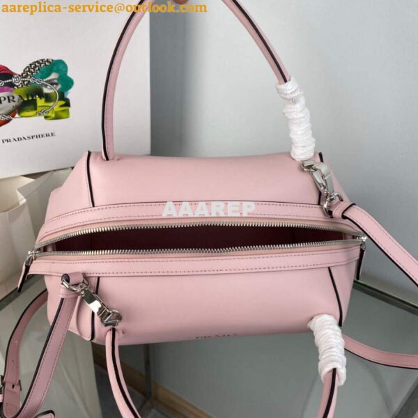 Replica Prada 1BA365 Medium leather handbag Alabaster Pink 7