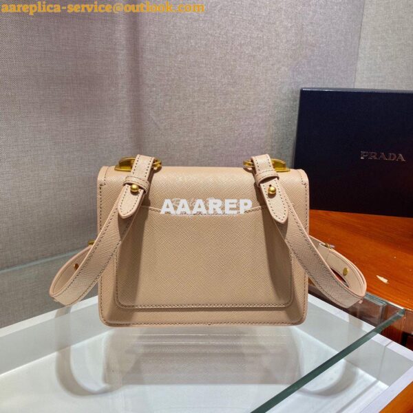 Replica Prada Saffiano Leather Symbole Bag 1BD270 Beige 10