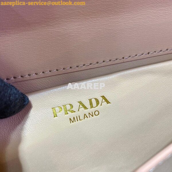 Replica Prada Saffiano Leather Symbole Bag 1BD270 Beige 12