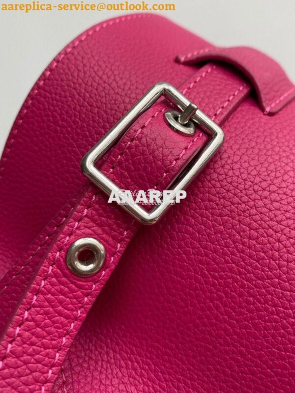 Replica Celine Big Bag Nano Bucket in Supple Grained Calfskin Fuschia 7