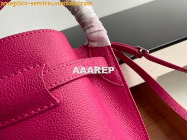 Replica Celine Big Bag Nano Bucket in Supple Grained Calfskin Fuschia 8