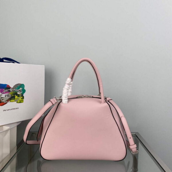 Replica Prada 1BA366 Small leather handbag Alabaster Pink 3