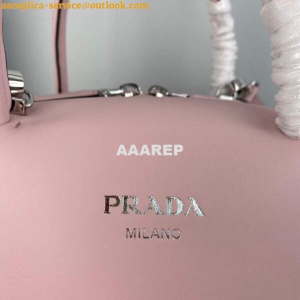 Replica Prada 1BA366 Small leather handbag Alabaster Pink 5