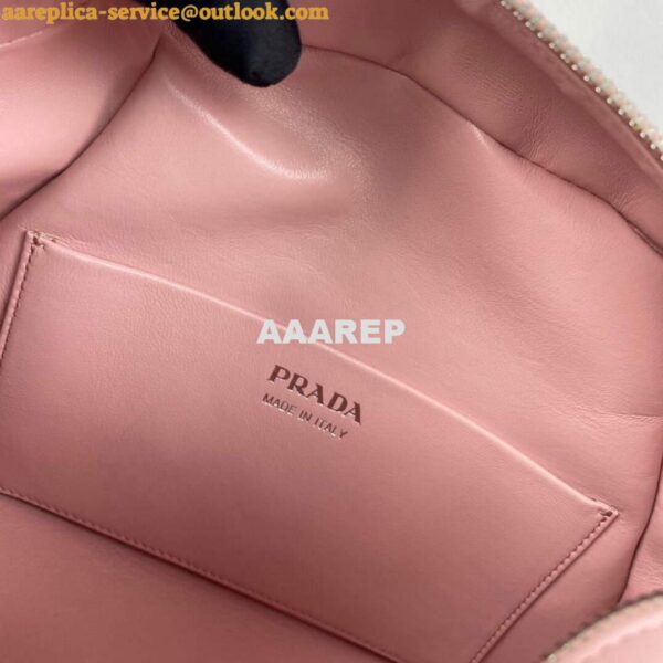 Replica Prada 1BA366 Small leather handbag Alabaster Pink 10