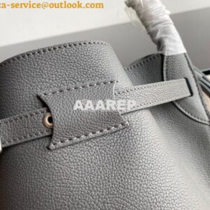 Replica Celine Big Bag Nano Bucket in Supple Grained Calfskin Grey 187 2