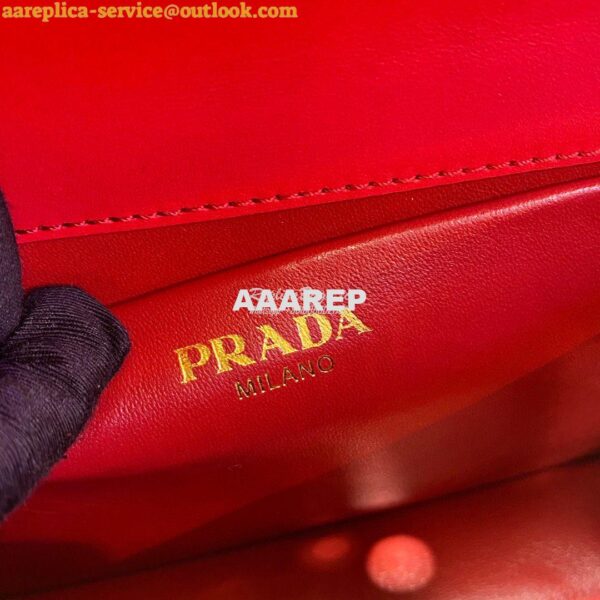 Replica Prada Saffiano Leather Symbole Bag 1BD270 Red 12