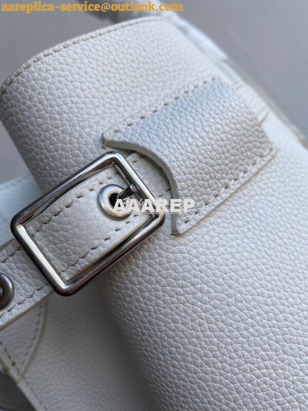 Replica Celine Big Bag Nano Bucket in Supple Grained Calfskin White 18 6