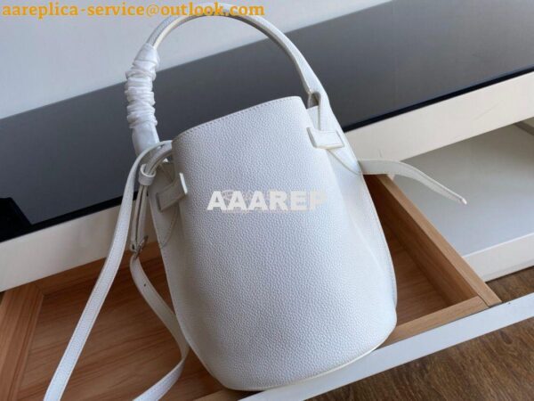 Replica Celine Big Bag Nano Bucket in Supple Grained Calfskin White 18 10