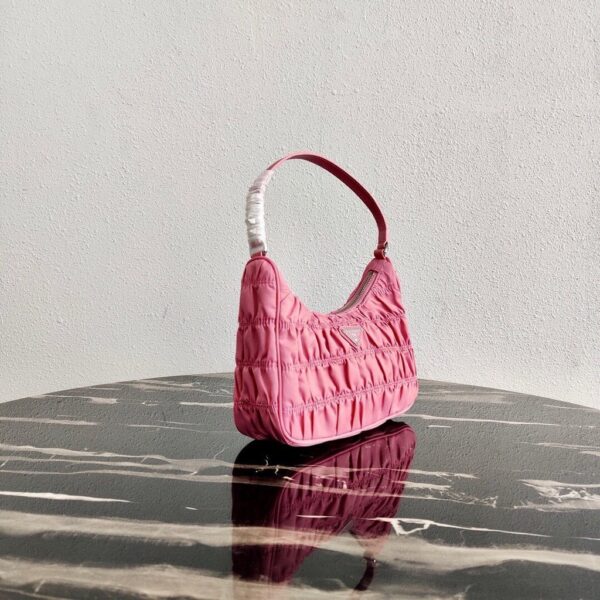 Replica Prada 1NE204 Prada Nylon and Saffiano Leather Mini Bag in Pink 3