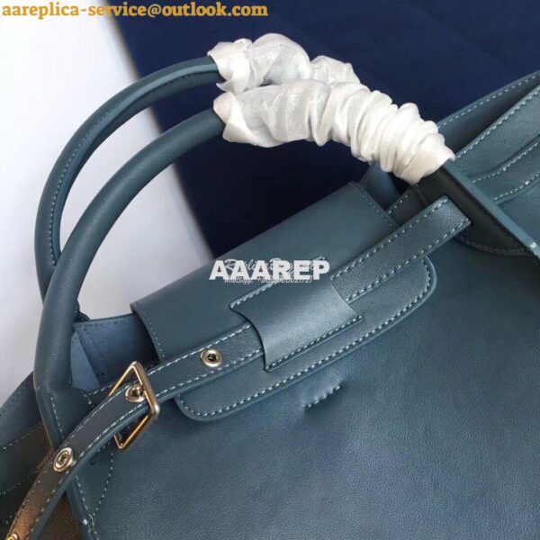 Replica Celine Big Bag With Long Strap In Smooth Calfskin Blue 183313 5