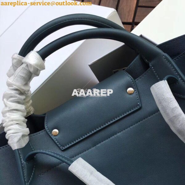 Replica Celine Big Bag With Long Strap In Smooth Calfskin Blue 183313 12