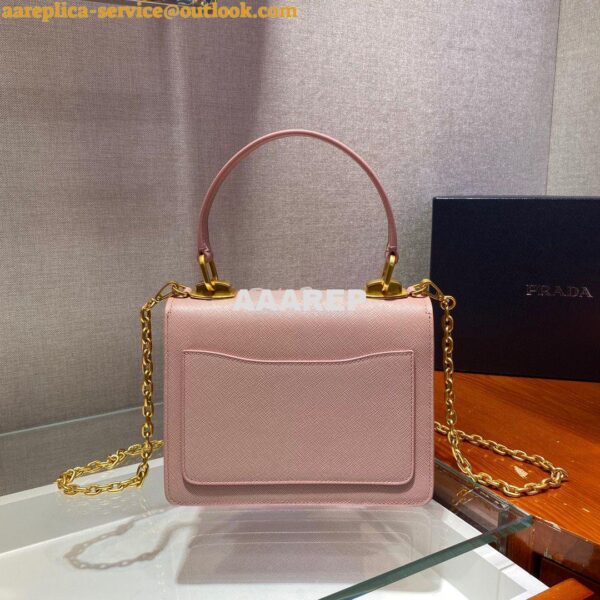 Replica Prada Saffiano Leather Symbole Bag 1BN021 Pink 7