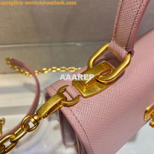 Replica Prada Saffiano Leather Symbole Bag 1BN021 Pink 9