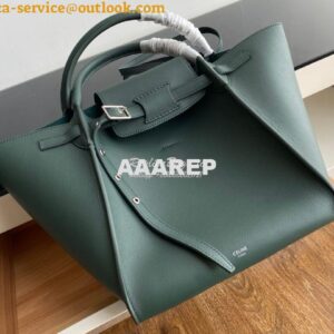 Replica Celine Big Bag With Long Strap In Smooth Calfskin Green 183313 2