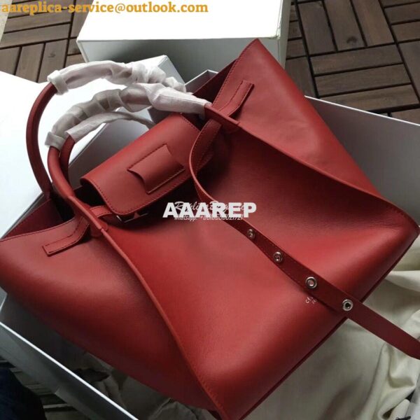 Replica Celine Big Bag With Long Strap In Smooth Calfskin Red 183313 4