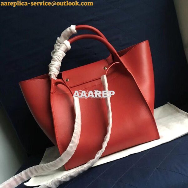 Replica Celine Big Bag With Long Strap In Smooth Calfskin Red 183313 10